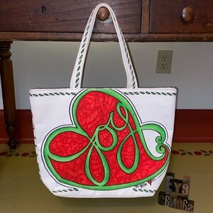 🆕BRIGHTON Canvas “Love & Joy” Tote